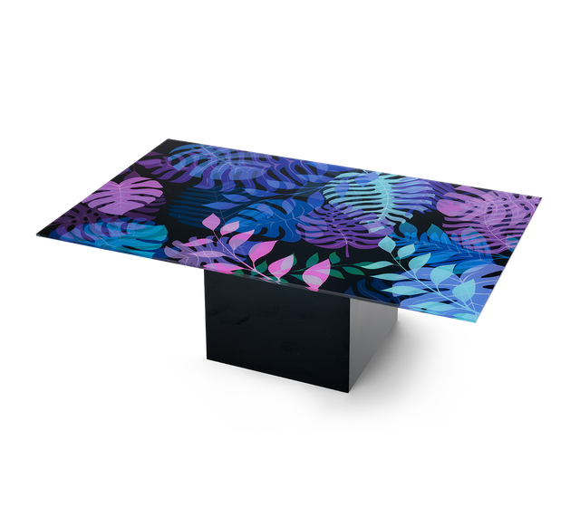 UTOPIA 3-pc. Coffee & End Table Set with Glossy Black Base