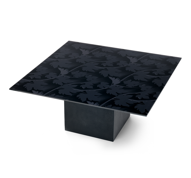 BLACK FOREST 3-pc. Coffee & End Table Set with Matte Black Base