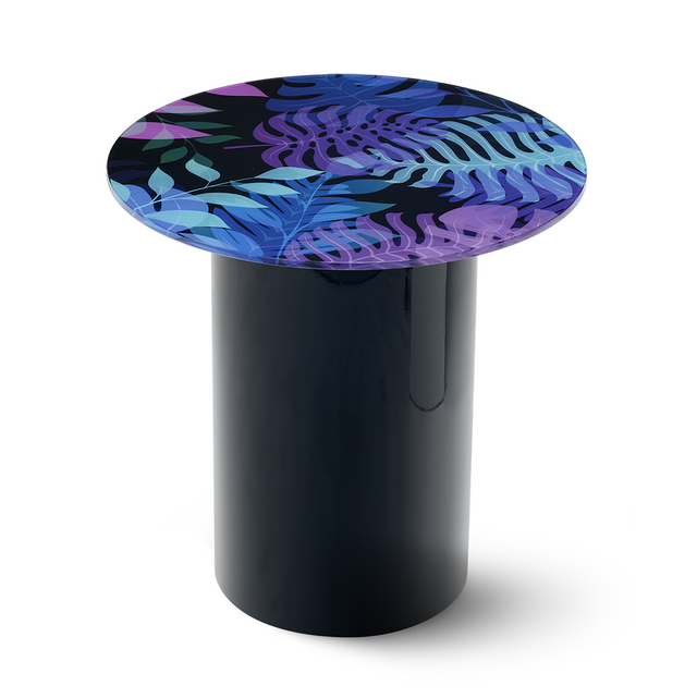 UTOPIA 2-pc. End Table Set with Glossy Black Base